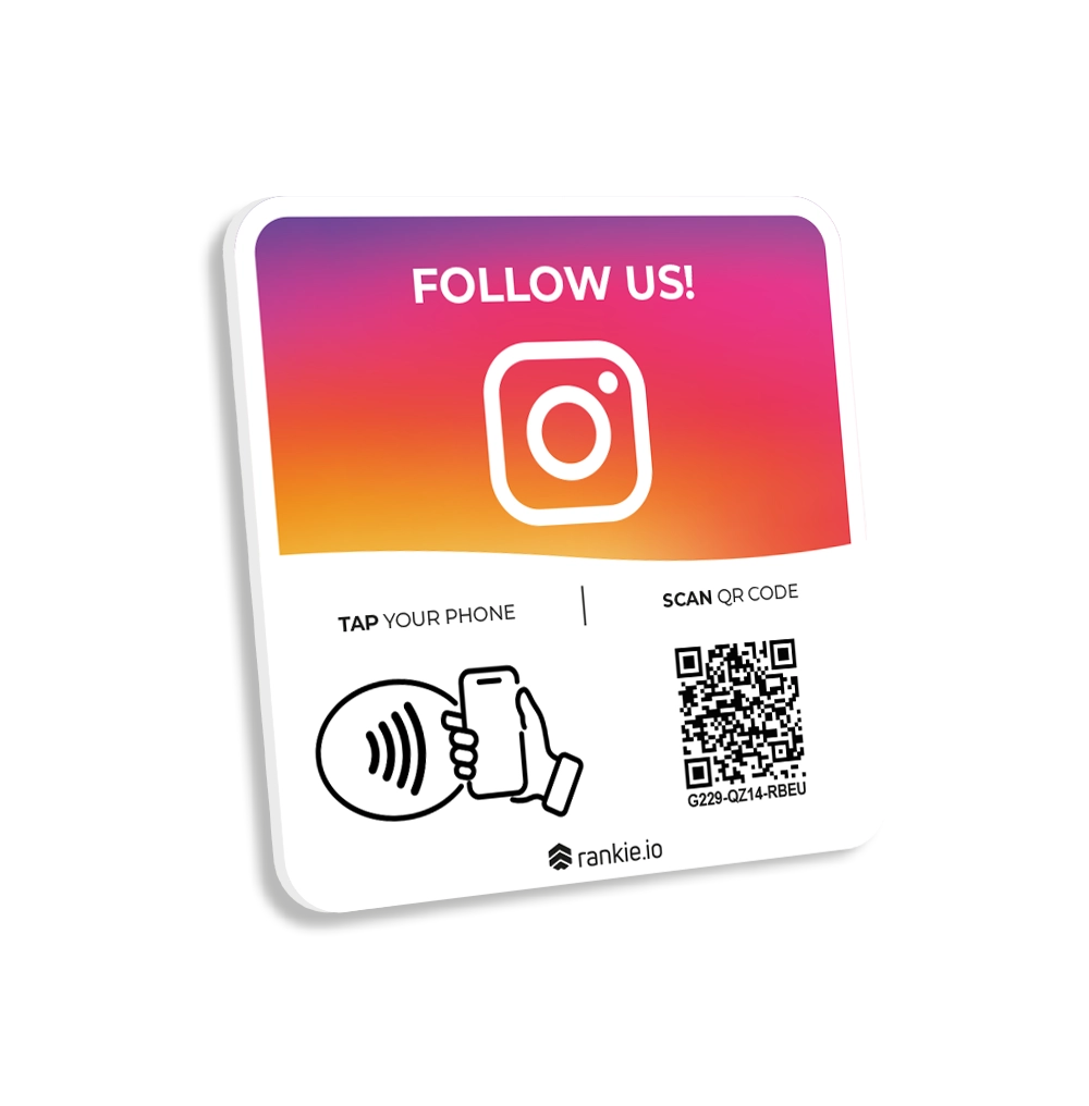 Instagram tabuľka